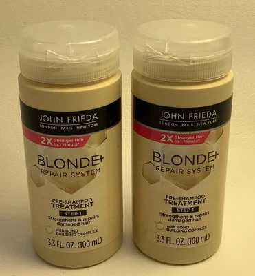 John Frieda Blonde Repair System Step 1 Pre-Shampoo Treatment 3.3oz - Lot Of 2 - Image 1 of 3