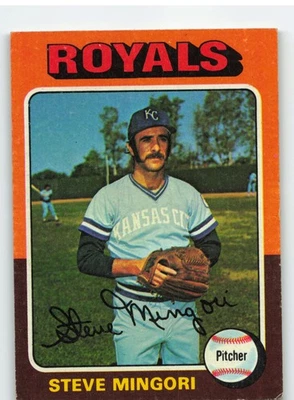 1975 Topps #544 Steve Mingori - Kansas City Royals **Set Break** - Image 1 of 2
