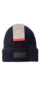 Hunter Tonal Patch Logo Beanie - Black OS, $58 MSRP, New With Tags - Picture 1 of 12