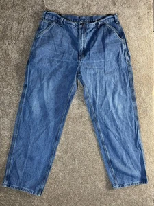 Carhartt Jeans Mens 40x32 Blue Original Dungaree Carpenter Workwear B13 DPS - Picture 1 of 11