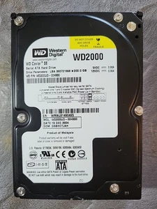 Western Digital Caviar WD2000 GB IDE 3.5" Hard Drive WD2000JB-00HBB0 - Picture 1 of 2