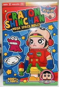 POP MART MEGA SPACE MOLLY 400%+100% Crayon Shinchan Anime - Bild 1 von 6