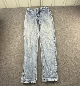Vintage Edwin Jeans W30 L32 blau Acid Wash Denim London Slim Raw Hem 30x32 80er - Bild 1 von 10