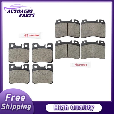 Juego de pastillas de freno Brembo delanteras y traseras de cerámica para Mercedes-Benz 500SL 1990-1993 Foto 1 de 2