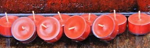 10pk 120hr/pack SPICED MAHOGANY Triple Scented SOY TEA LIGHT CANDLES Unisex Gift - Picture 1 of 22