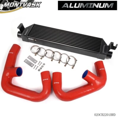 Intercooler doble núcleo + kit de actualización de manguera apto para Volkswagen Golf R GTI MK7 nuevo Foto 1 de 4