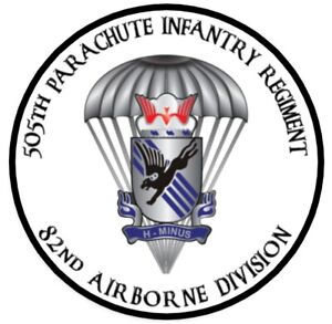 US Army 505th Parachute Infantry Regt. Self-adhesive Vinyl Decal