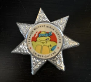 Vintage Teenage Mutant Ninja Turtles Sheriff Badge - Picture 1 of 3