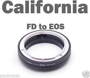 Macro FD Mount Lens to Canon EOS 650D 600D 550D 60D 50D 5D 7DEF Adapter No Glass