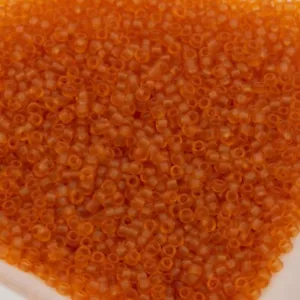 Toho Seed Beads 15/0 Dark Topaz Transparent Matte 10g #2CF 10647105 - Picture 1 of 1