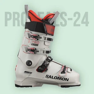 SALOMON HERREN SKI-SCHUHE ALP. BOOTS S/PRO ALPHA 120 GW DAWN Rot Grau skischuhe - Picture 1 of 4