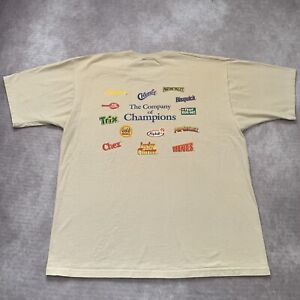Vintage 90s General Mills Shirt Size XL Cereal Snack Food Wheaties Lucky Charms 
