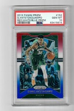 PSA 10 GEM MINT GIANNIS ANTETOKOUNMPO 2019 PANINI PRIZM RED/WHITE/BLUE PRIZM