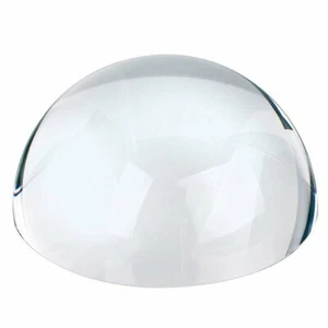 PAPERWEIGHT MAGNIFIER - Dome Magnifier/Paperweight, 3.25"OPTICAL CRYSTAL - Picture 1 of 2