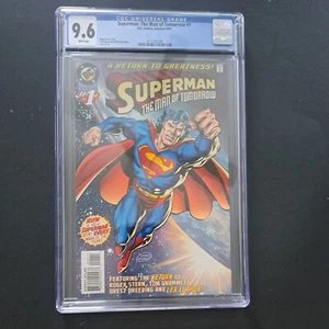 Superman: The Man of Tomorrow #1 CGC 9.6 (DC ~ estate 1995) 1a edizione - Foto 1 di 3