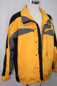 Columbia Crossterra Zip/Snap Front Black/Yellow/Gray Coat  - Mens Adult  Size-LG - Picture 1 of 10