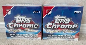 2x 2021 Topps Chrome Sapphire Edition MLS box sealed Soccer - Picture 1 of 1
