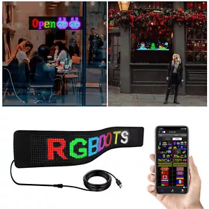 Bluetooth LED APP Display Screen Message Scrolling Sign Board Ultra-thin Screen - Picture 1 of 24