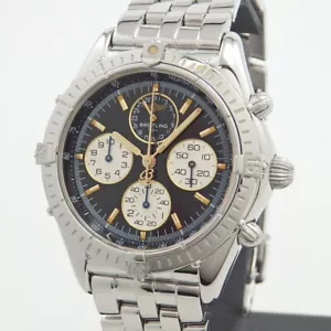 BREITLING COCKPIT AIRBORNE JAPAN LIMITED 250 PIECES A33012 BLACK AUTOMATIC MEN'S - Picture 1 of 11