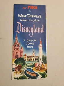 1955 Disneyland Booklet Fly TWA * A Dream Come True * Clean Example SEE PICS - Picture 1 of 9