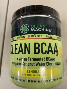 Clean BCAA - 2:1:1 Food Sourced Vegan BCAAs Powder - 8.04 Ounce Lemonade - Picture 1 of 2