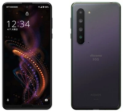 SHARP AQUOS R5G IGZO 8K 5G ANDROID PHONE UNLOCKED JAPAN BLACK SH-51A SHG01 908SH - Image 1 of 4