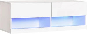 Mobile TV Sospeso in Legno, Mobile Porta TV Moderno con Luci LED di 20 Colori, p - Foto 1 di 9