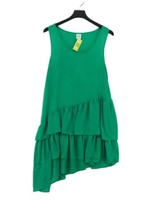 Monki Women's Midi Dress M Green 100% Polyester A-Line - Picture 1 of 6