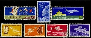 1960 Giornata dell'aviazione, Aurel Vlaicu, Vuia, paracadute, aereo, pilota, Romania, Mi.1861/MNH - Foto 1 di 1