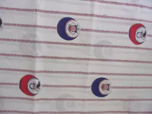 VTG MPL 1993 FABRIC BASEBALL DESIGN 3 CUT PIECES OVER 5YDS DECOR CHILDS ROOM - Picture 1 of 6