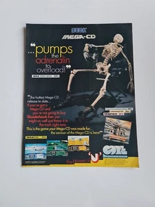 "Sega Mega CD Thunderhawk seltene MEGADRIVE SPIEL WERBUNG SPIEL POSTER ART 8,2X11,7" - Bild 1 von 4