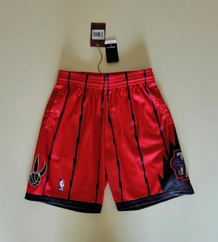 Toronto Raptors Mitchell & Ness NBA Reload Swingman Shorts 1998 Red Size M NWT Cover