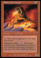 Magic the Gathering MTG Chartooth Cougar (84) Scourge   NM