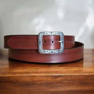 Vollnarbenledergürtel, 1 1/2" Brautleder Farbe & Größe wählbar, Herren & Damen - Bild 1 von 5