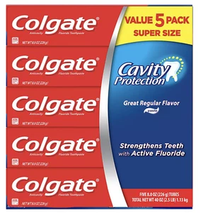 Colgate Anticavity Great Regular Flavor Toothpaste(8OZ), 5 PACK - Picture 1 of 1