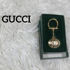 GUCCI Gold Key Ring Charm Key Holder - Authentic Designer Accessory