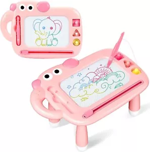 Toddler Girl Toys Age 1-2, Magnetic Drawing Board, Magna Board Doodle (Pink) - Picture 1 of 6