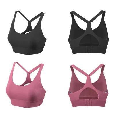 Sujetador deportivo de entrenamiento para mujer Fitness Espalda en Y Acolchado Sujetador de impacto medio Yoga Crop Foto 1 de 4