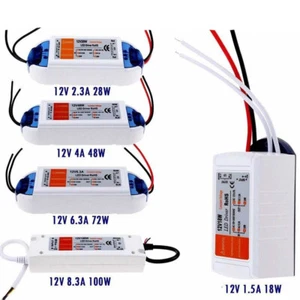 LED Driver Power Supply Transformer 110V 240V DC 12V for LED Adapter Light New - Picture 1 of 21