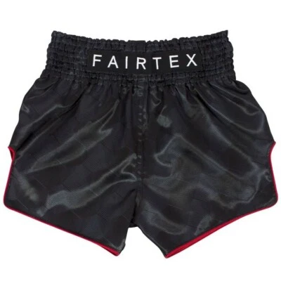 Fairtex Shorts Sport Authentic Muay Thai Boxing MMA Fighter BS1901 Stealth Black