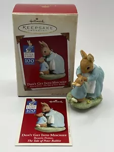 Hallmark 2002 "Don't Get Into Mischief | The Tale of Peter Rabbit" Ornamento - Imagen 1 de 3