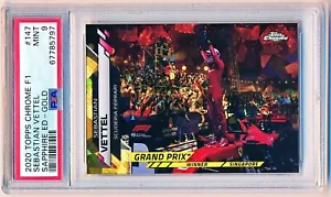 2020 Topps Chrome Sapphire F1 Sebastian Vettel Gold #147 (34/50) PSA 9 - POP 10 - Bild 1 von 2