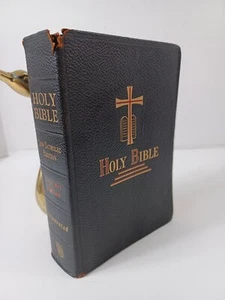 1952 Holy Bible New Catholic Edition Fine Art Edition Illustrated Leather Bound - Picture 1 of 23