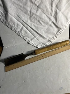 Herramienta de mano de colección Buck Bros 2" cincel recto para carpintería acero fundido 17" - Imagen 1 de 14