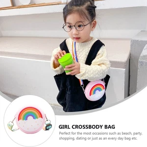 Rainbow Purse Baby Girl Sling Bag for Girls Cross Body Tote - Picture 1 of 7