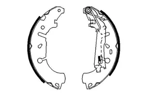 Bosch 0986487703 Brake Shoes Set Fits Opel Corsa 2006-2010 93168957 95517923 - Picture 1 of 5