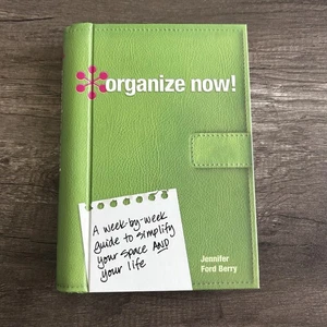 Organize Now Jennifer Ford Berry Home Organization Guide Hardcover 2008 Planner - Picture 1 of 10