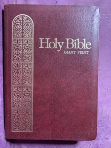 Holy Bible KJV Giant Print Reference Concordance Red Letter 1976 Regency 883BG - Picture 1 of 16