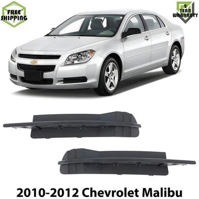 Front Fog Lights Cover Textured Left & Right Side For 2010-2012 Chevrolet Malibu Foto 1 de 4