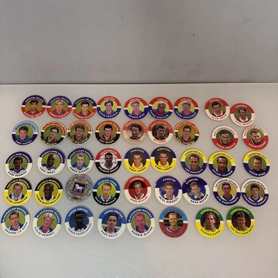 Merlin's Premier League 1995 Bundle Lot - 44 Pogs / Caps Retro 90s Game Vintage - Image 1 of 4